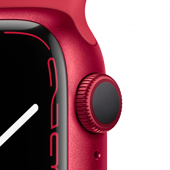 Apple Watch Series 7, 45 мм, корпус из алюминия, спортивный ремешок (PRODUCT)RED